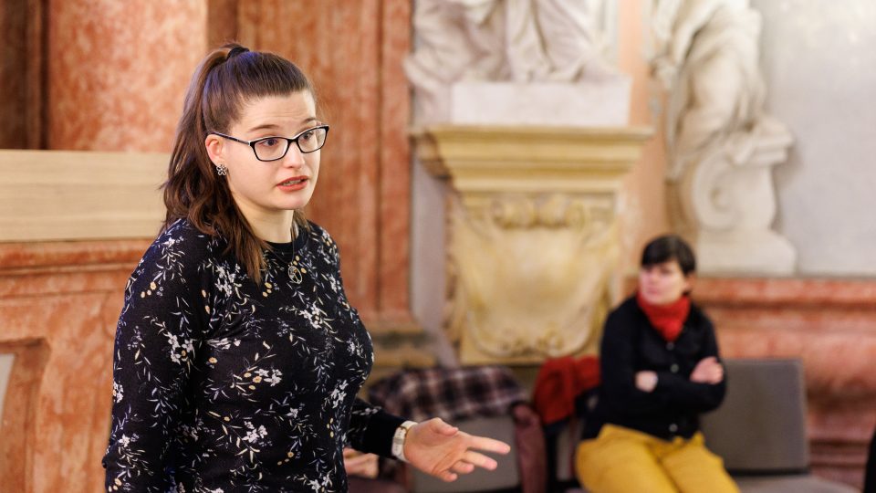 Zvuk, který nestárne aneb Archiv v podcastovém světě (archivářka Petra Tanclová) | foto: Jiří Šeda, Český rozhlas Zvuk, který nestárne aneb Archiv v podcastovém světě (archivářka Petra Tanclová)