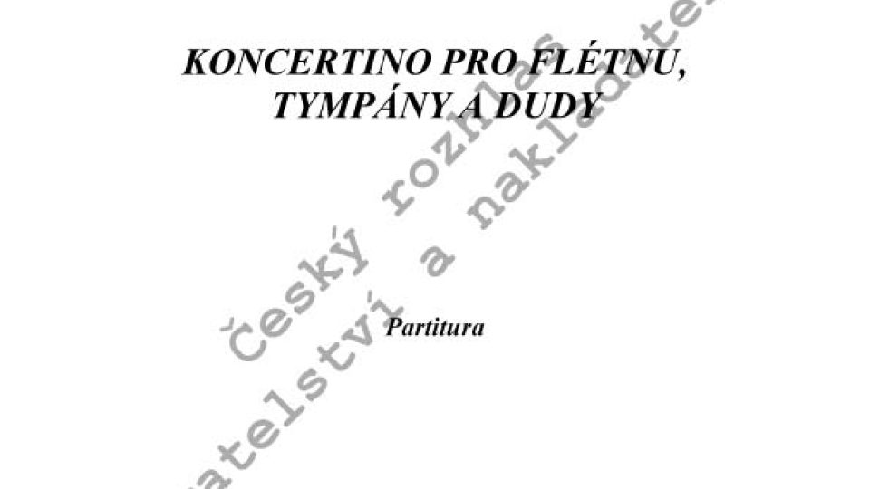 Jiří Gemrot - Koncertino pro flétnu, tympány a dudy