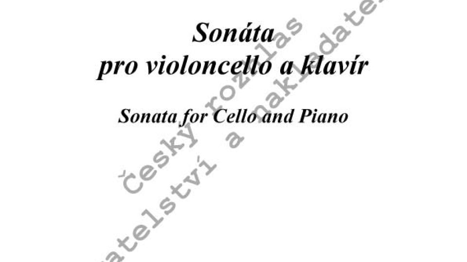 Jiří Gemrot - Sonáta pro violoncello a klavír