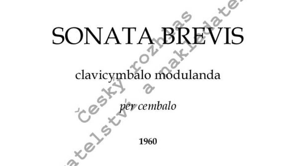 Jan Novák - Sonata brevis