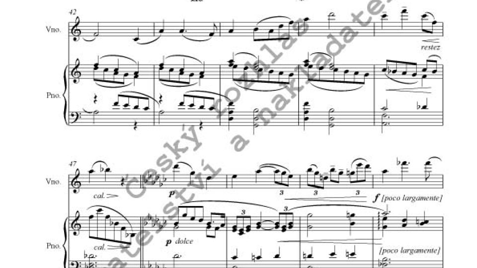 Josef Bohuslav Foerster - Dvě impromptus pro housle a klavír, op. 154