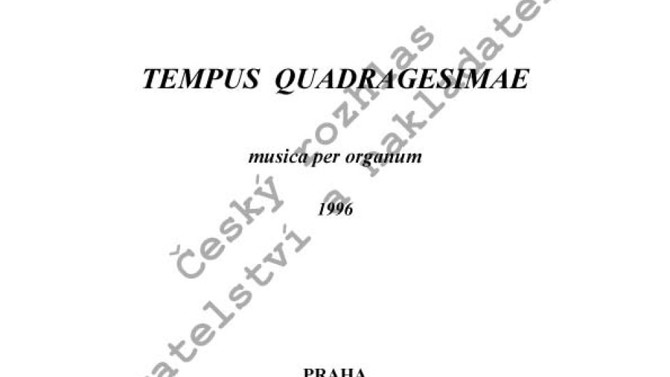 Radek Rejšek - Tempus quadragesimae