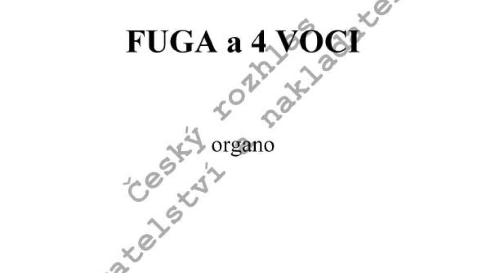 Václav Trojan - Fuga a 4 voci