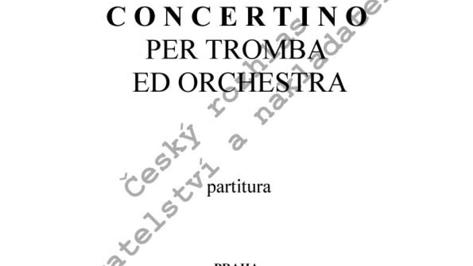 Václav Trojan - Concertino per tromba