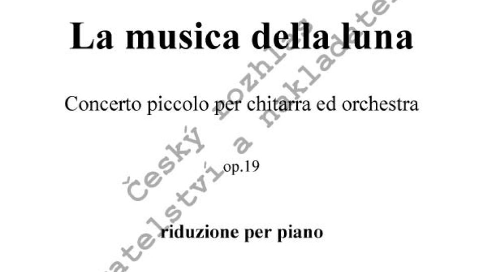 Martin Hybler - La musica della luna/kl. výtah