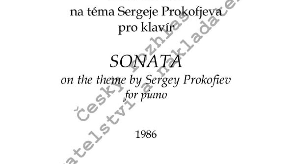 Vladimír Tichý - Sonáta na téma Sergeje Prokofjeva pro klavír