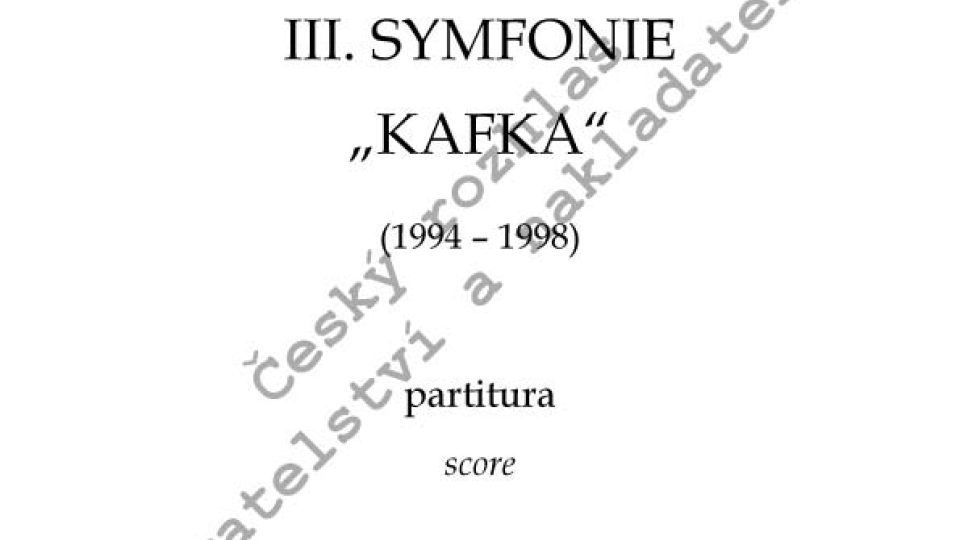 Jiří Teml - Symfonie č. 3 "Kafka"