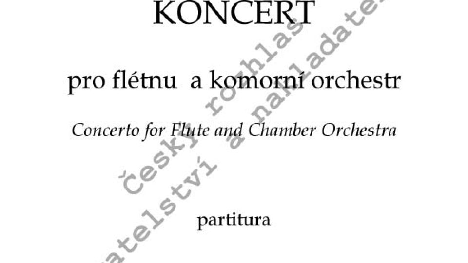 Marie Sommerová - Koncert pro flétnu a komorní orchestr