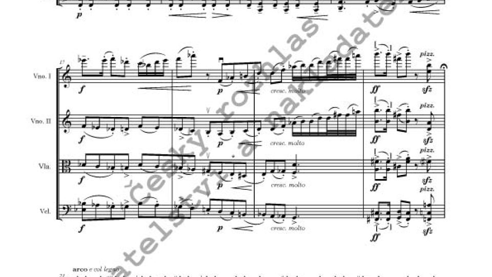 Vítězslava Kaprálová - Smyčcový kvartet č. 1, op. 8