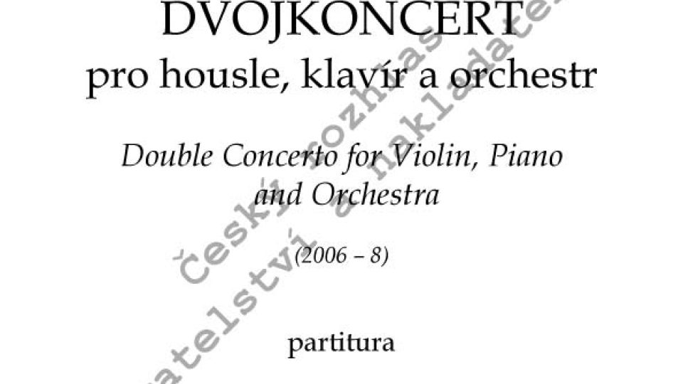 Miroslav Kubička - Dvojkoncert pro housle, klavír a orchestr