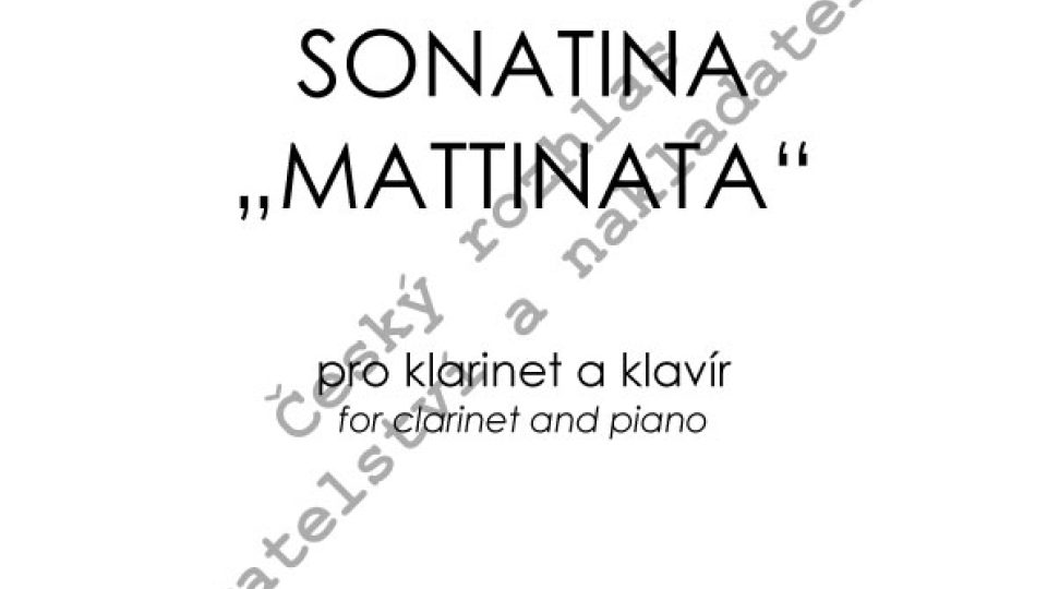 Sonatina "Mattinata" - Aleš Pavlorek