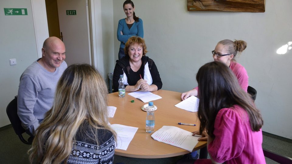 Natáčení minutové hry Nejlepší kamarádky | foto: Prokop Havel, Český rozhlas Natáčení minutové hry Nejlepší kamarádky