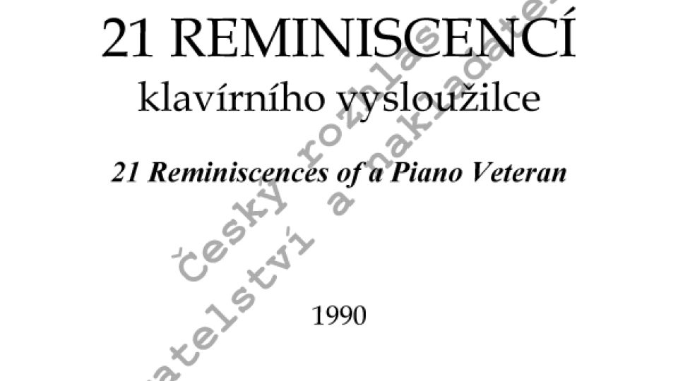 Dvacet jedna reminiscencí klavírního vysloužilce - Vlastimil Lejsek