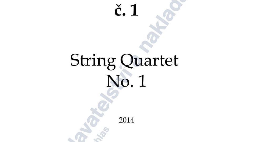 Smyčcový kvartet č. 1 - Jan Rösner