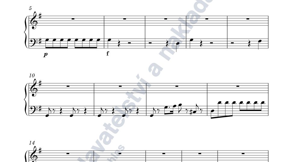 Concertino per il clavicembalo, due violini, viola e basso - F. X. Dušek (ed. Vojtěch Spurný)