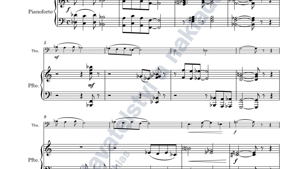 Sonata per trombone e pianoforte - František Domažlický