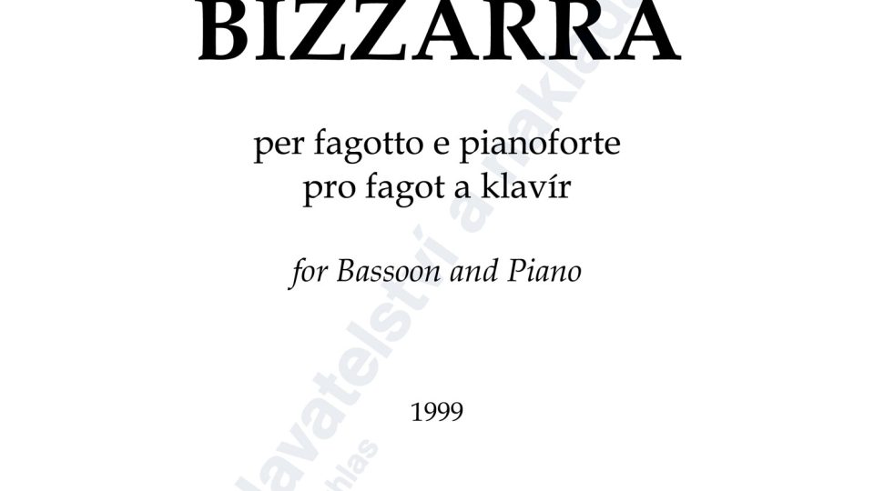 Musica bizzarra per fagotto e pianoforte - Zdeněk Šesták