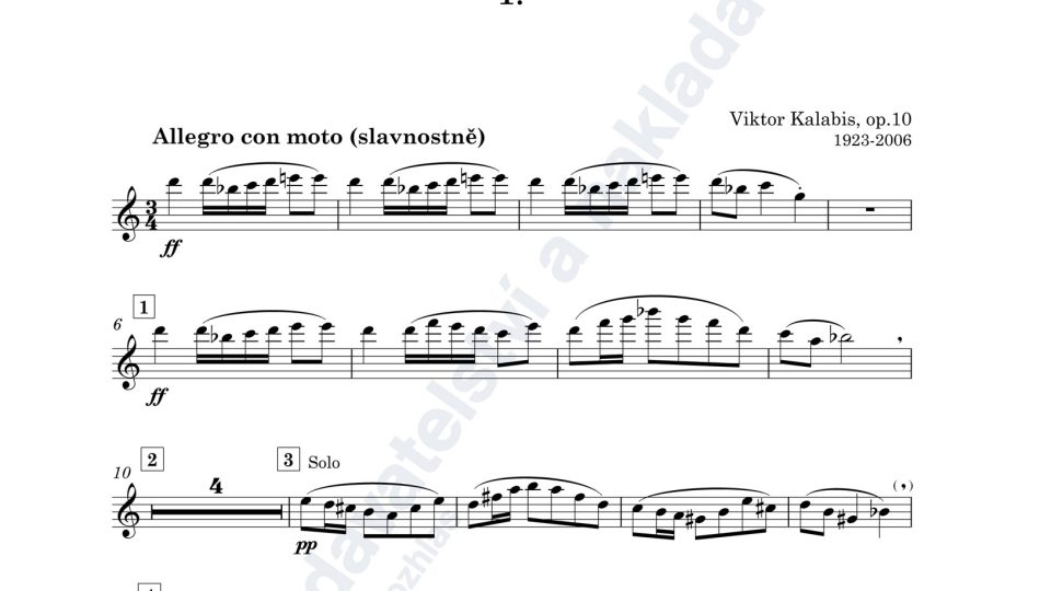 Divertimento pro dechové kvinteto, op. 10 - Viktor Kalabis