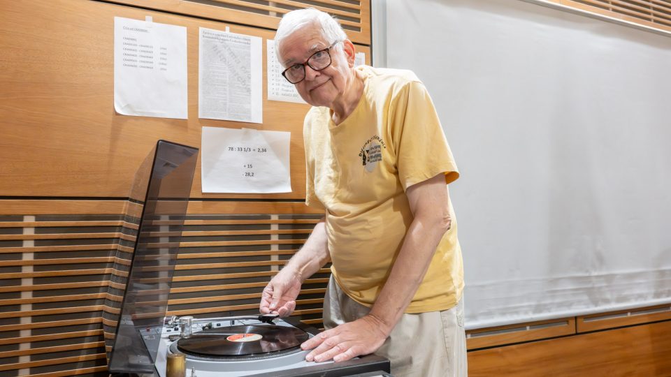 Digitalizace záznamu (Miloslav Turek) | foto: Khalil Baalbaki, Český rozhlas Digitalizace záznamu (Miloslav Turek)
